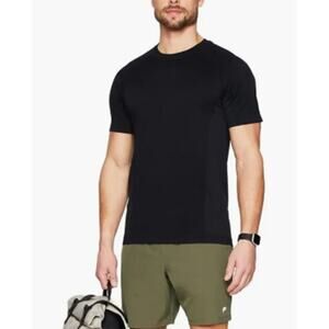 New Fabletics The Training Day Tee, Black Size Medium